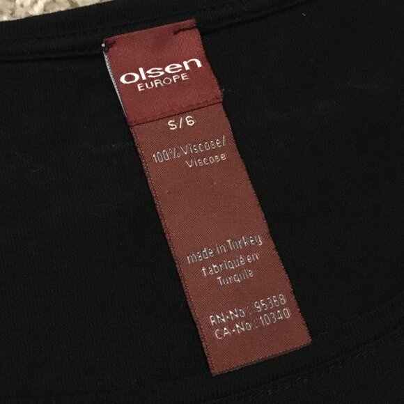 Olsen Europe Metal Studded Big Cat Head Black Shirt - Picture 9 of 15